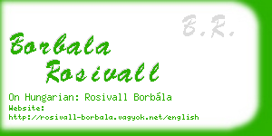 borbala rosivall business card